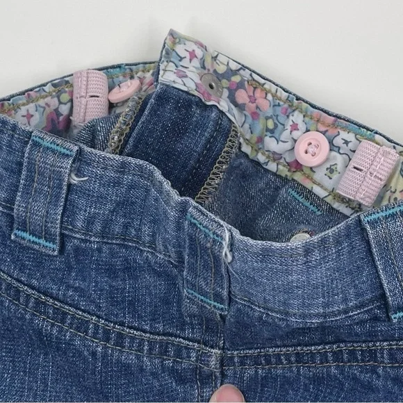 BABY Gap Denim Skirt 12-18m With Patches - Picture 5 of 10